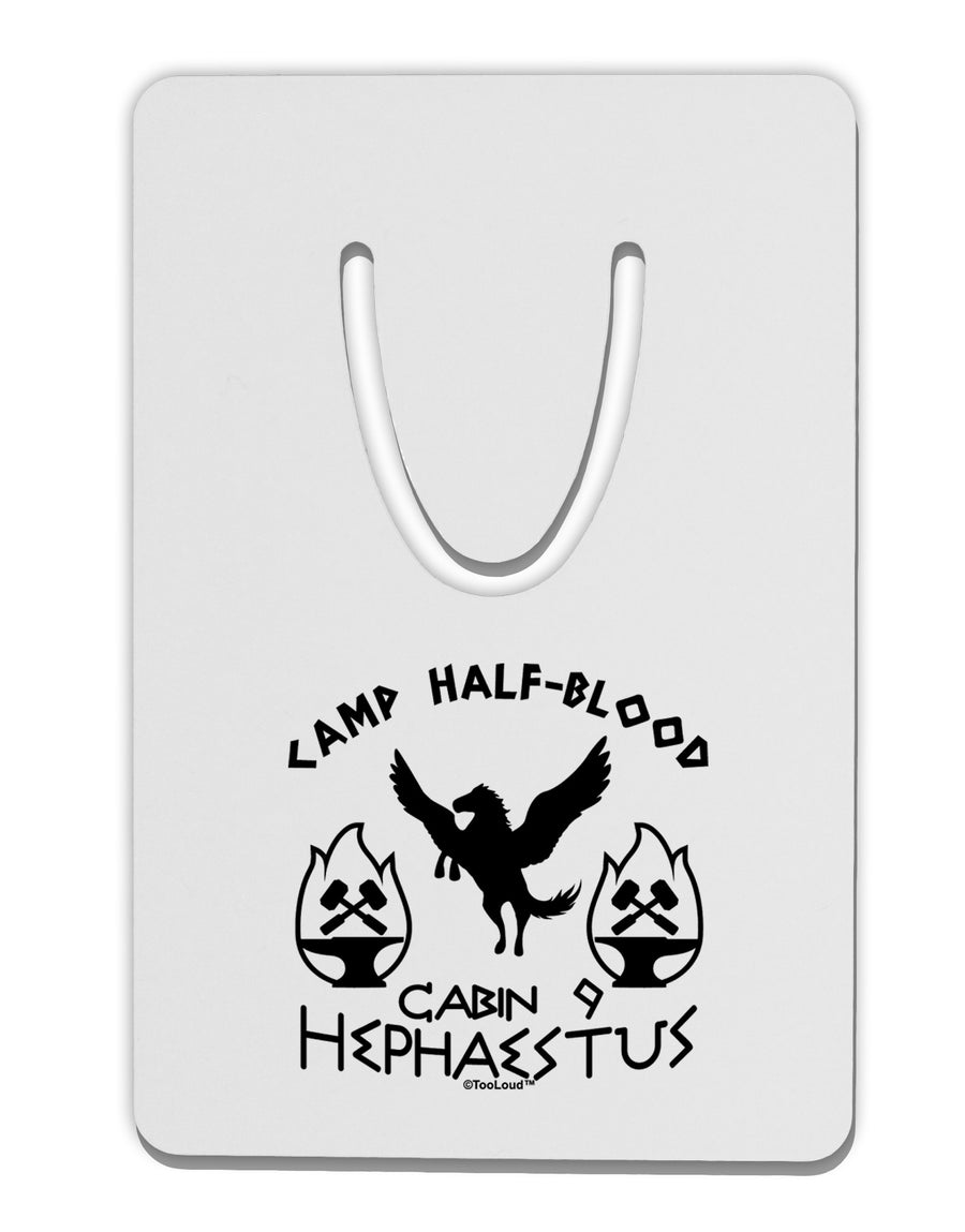 Cabin 9 Hephaestus Half Blood Aluminum Paper Clip Bookmark-Bookmark-TooLoud-White-Davson Sales