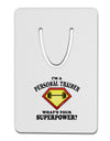Personal Trainer - Superpower Aluminum Paper Clip Bookmark-Bookmark-TooLoud-White-Davson Sales