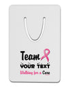 Personalized Team -Name- Breast Cancer Walk - Walking for a Cure Aluminum Paper Clip Bookmark-Bookmark-TooLoud-White-Davson Sales