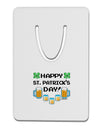 Pixel Happy St Patricks Day Aluminum Paper Clip Bookmark-Bookmark-TooLoud-White-Davson Sales