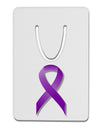 Crohn’s Disease Awareness Ribbon - Purple Aluminum Paper Clip Bookmark-Bookmark-TooLoud-White-Davson Sales