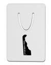 Delaware - United States Shape Aluminum Paper Clip Bookmark-Bookmark-TooLoud-White-Davson Sales