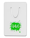 Rave Splatter Green Aluminum Paper Clip Bookmark-Bookmark-TooLoud-White-Davson Sales