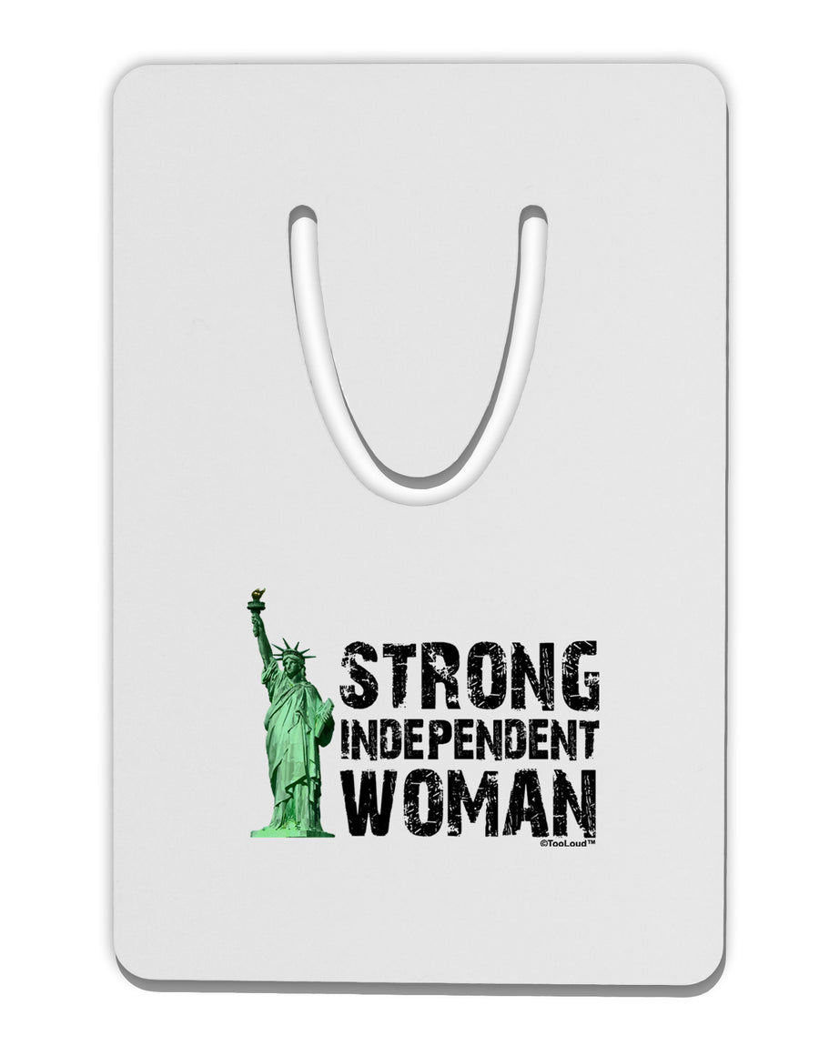 Statue of Liberty Strong Woman Aluminum Paper Clip Bookmark by TooLoud-Bookmark-TooLoud-White-Davson Sales