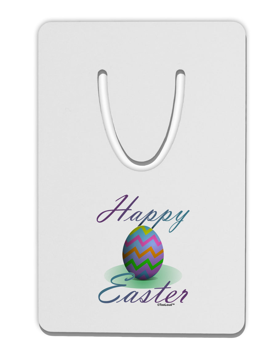 One Happy Easter Egg Aluminum Paper Clip Bookmark-Bookmark-TooLoud-White-Davson Sales