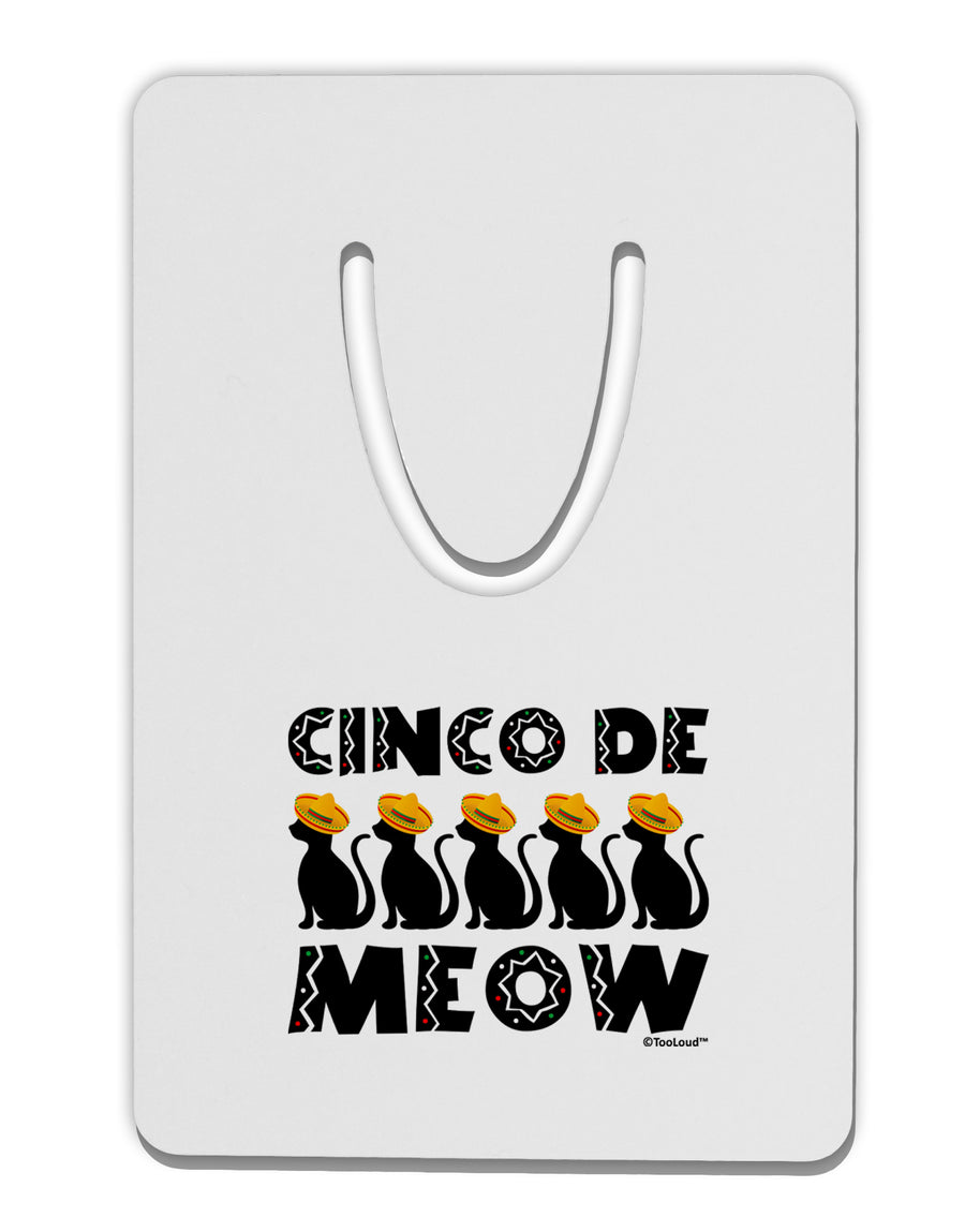 Five Cats - Cinco de Meow Aluminum Paper Clip Bookmark by TooLoud-Bookmark-TooLoud-White-Davson Sales