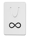 Distressed Infinity Aluminum Paper Clip Bookmark-Bookmark-TooLoud-White-Davson Sales