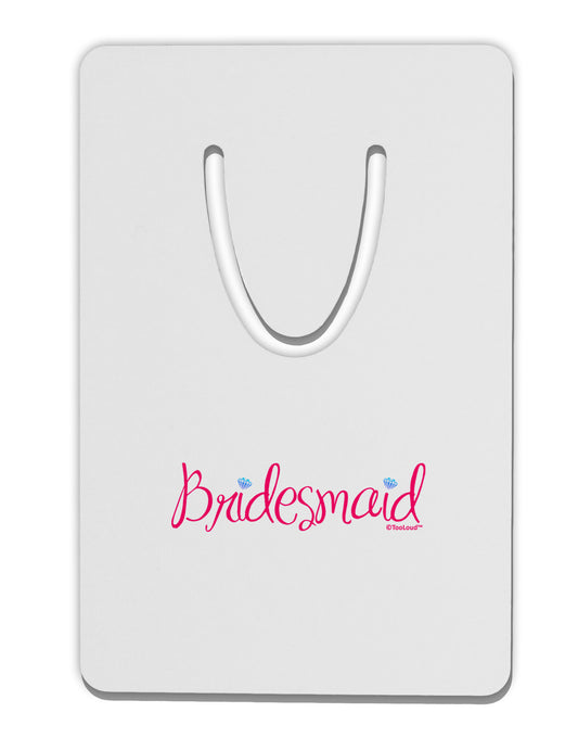 Bridesmaid Design - Diamonds - Color Aluminum Paper Clip Bookmark-Bookmark-TooLoud-White-Davson Sales