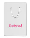 Bridesmaid Design - Diamonds - Color Aluminum Paper Clip Bookmark-Bookmark-TooLoud-White-Davson Sales
