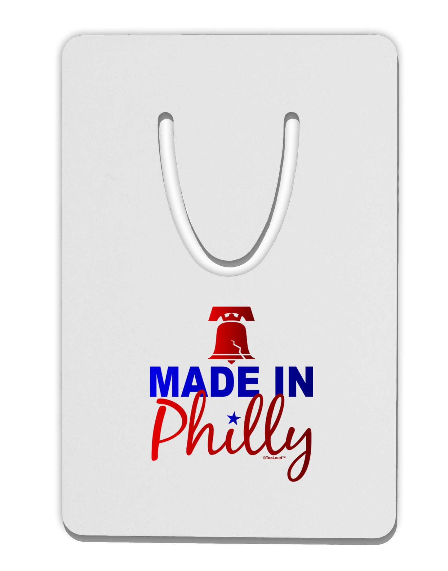 Made In Philly Aluminum Paper Clip Bookmark-Bookmark-TooLoud-White-Davson Sales