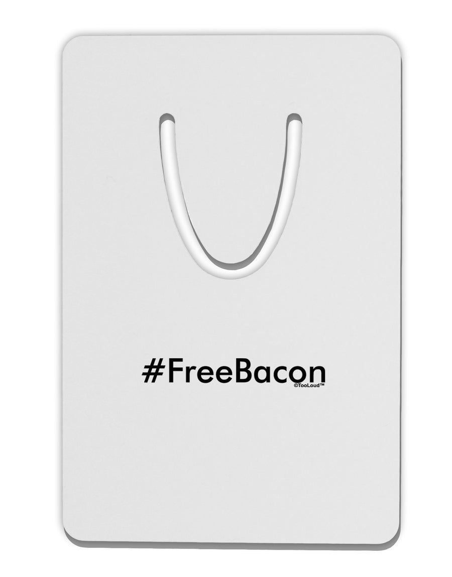 Hashtag Free Bacon Aluminum Paper Clip Bookmark-Bookmark-TooLoud-White-Davson Sales