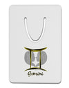 Gemini Symbol Aluminum Paper Clip Bookmark-Bookmark-TooLoud-White-Davson Sales