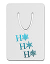 Ho Ho Ho Snowflakes Aluminum Paper Clip Bookmark-Bookmark-TooLoud-White-Davson Sales