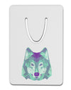 Geometric Wolf Head Aluminum Paper Clip Bookmark by TooLoud-Bookmark-TooLoud-White-Davson Sales