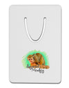 Squirrel Monkey Watercolor Text Aluminum Paper Clip Bookmark-Bookmark-TooLoud-White-Davson Sales