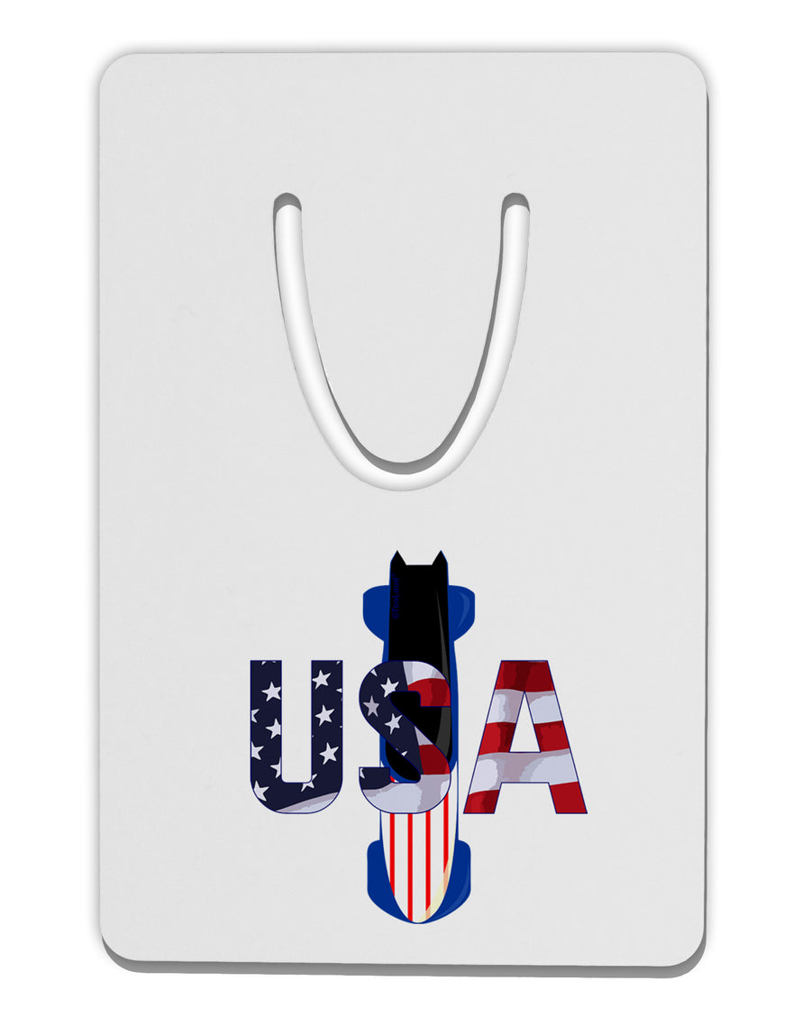 USA Bobsled Aluminum Paper Clip Bookmark by TooLoud-TooLoud-White-Davson Sales