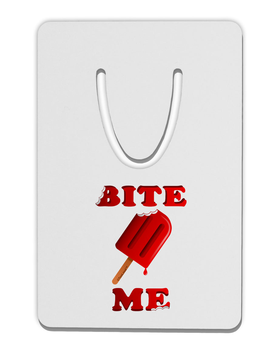 Bite Me Ice Cream Aluminum Paper Clip Bookmark-Bookmark-TooLoud-White-Davson Sales