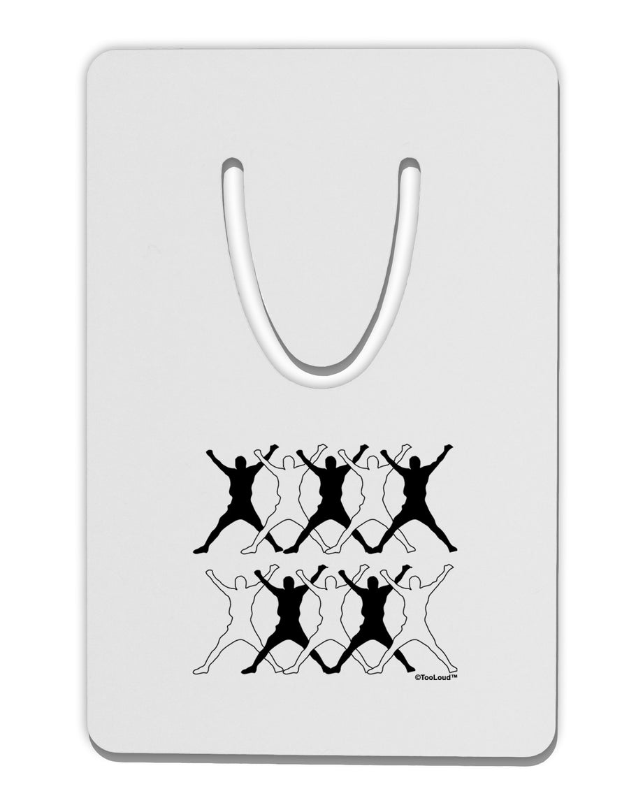 Ten Lords A Leaping Text Aluminum Paper Clip Bookmark-Bookmark-TooLoud-White-Davson Sales