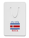 Costa Rica Flag Aluminum Paper Clip Bookmark-Bookmark-TooLoud-White-Davson Sales