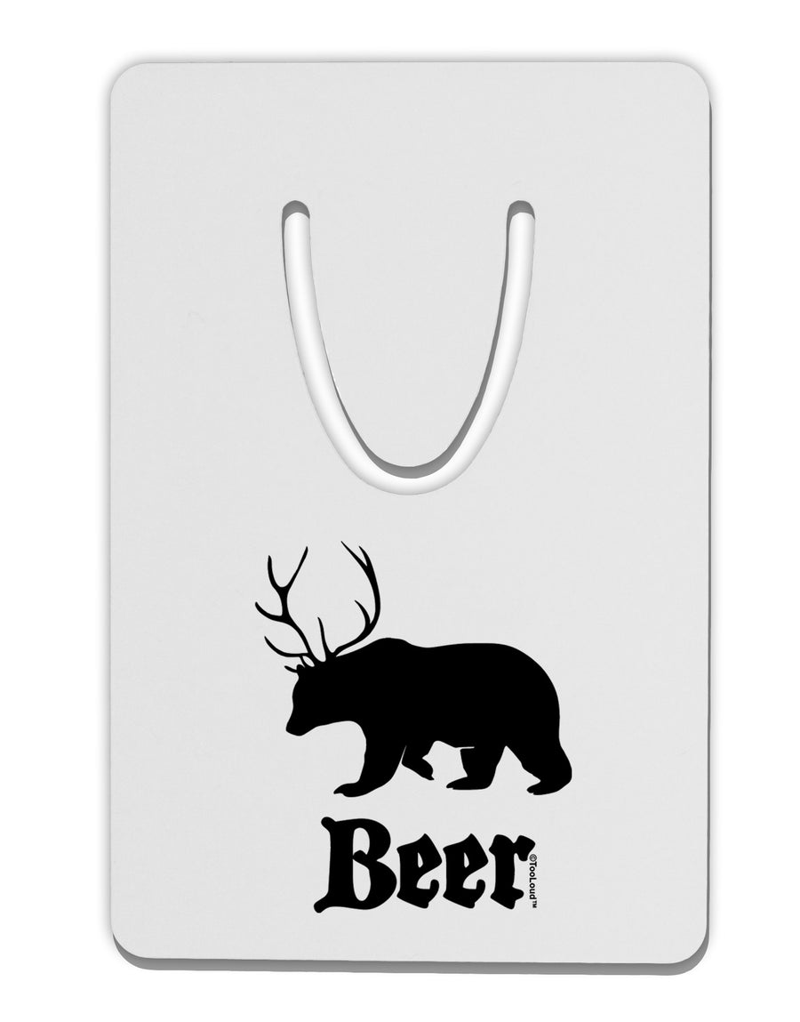 Beer Animal Aluminum Paper Clip Bookmark-Bookmark-TooLoud-White-Davson Sales
