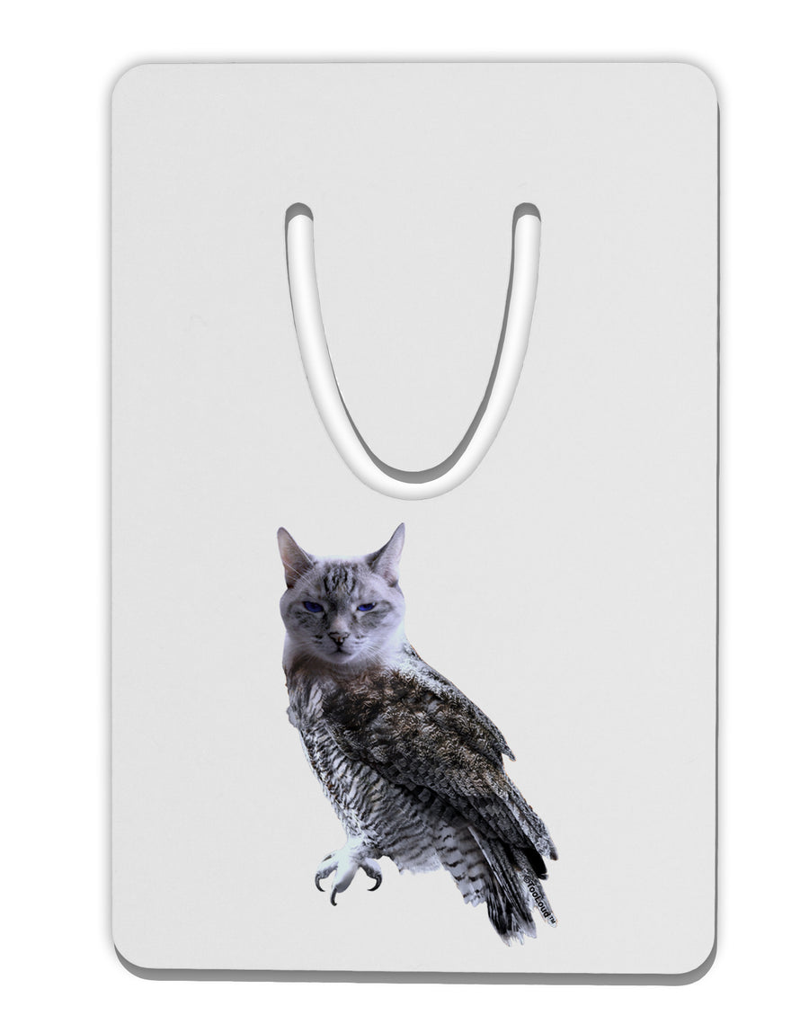 Lucky Cat Owl Aluminum Paper Clip Bookmark-Bookmark-TooLoud-White-Davson Sales