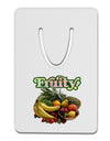 Fruity Fruit Basket Aluminum Paper Clip Bookmark-Bookmark-TooLoud-White-Davson Sales