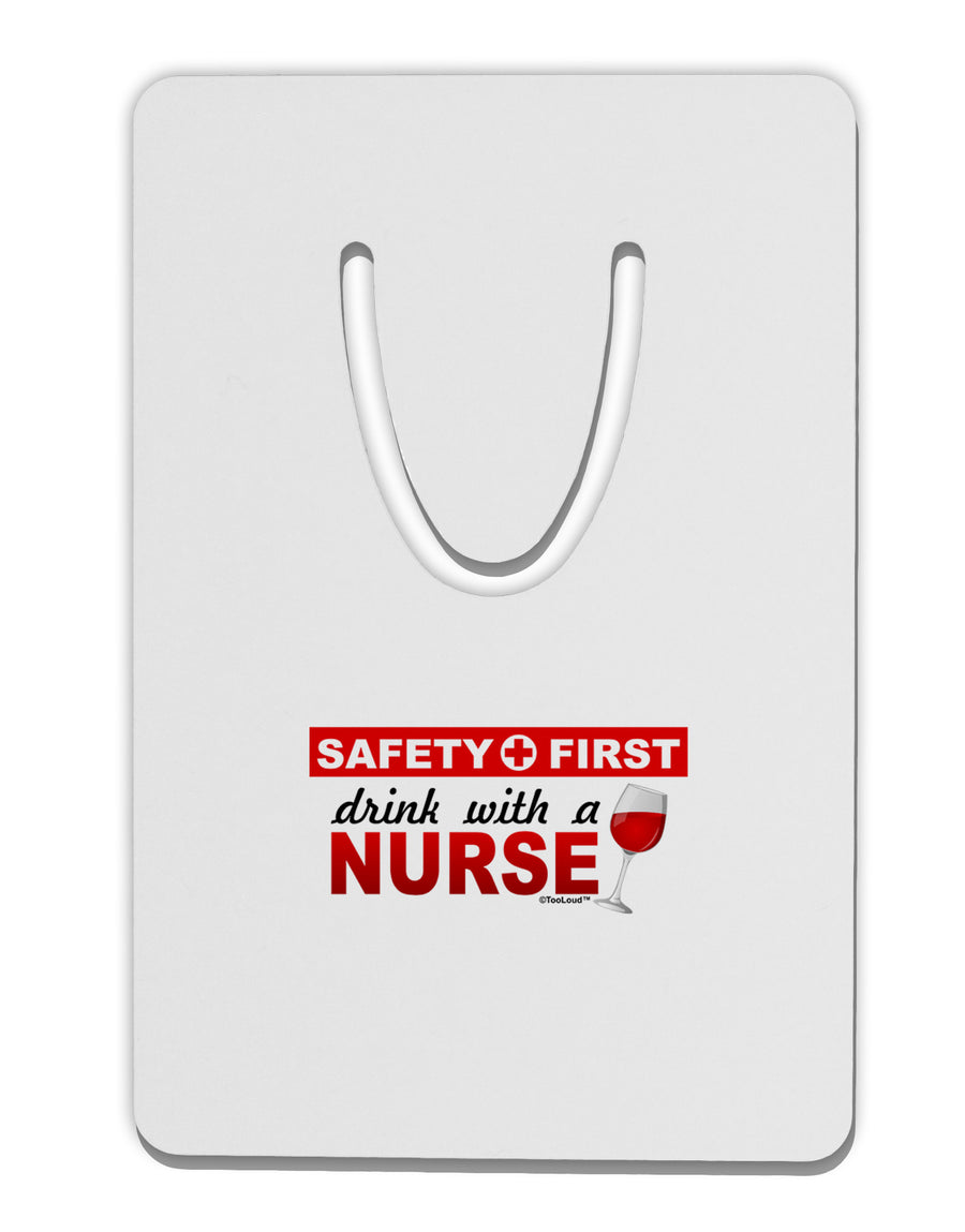 Drink With A Nurse Aluminum Paper Clip Bookmark-Bookmark-TooLoud-White-Davson Sales