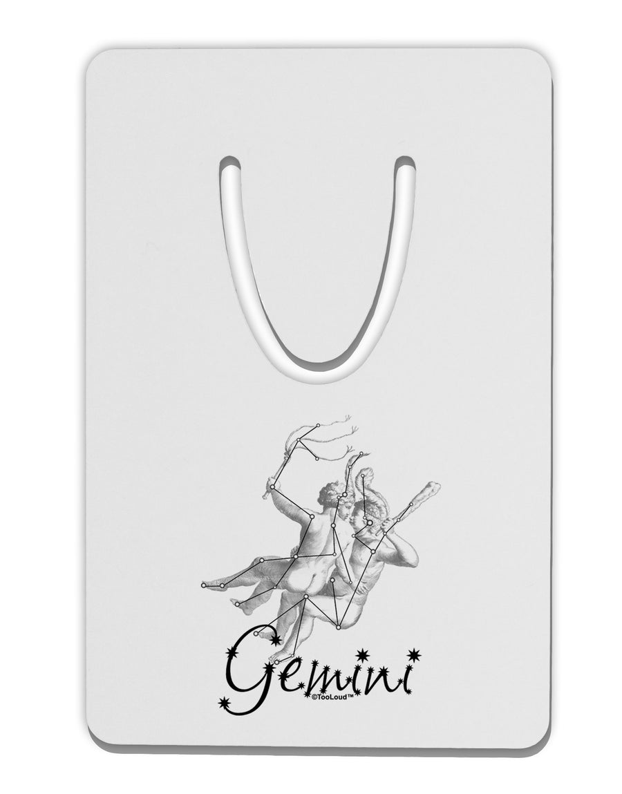 Gemini Constellation Aluminum Paper Clip Bookmark-Bookmark-TooLoud-White-Davson Sales