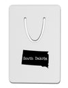 South Dakota - United States Shape Aluminum Paper Clip Bookmark by TooLoud-Bookmark-TooLoud-White-Davson Sales