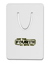 May The Fourth Be With You Aluminum Paper Clip Bookmark-Bookmark-TooLoud-White-Davson Sales