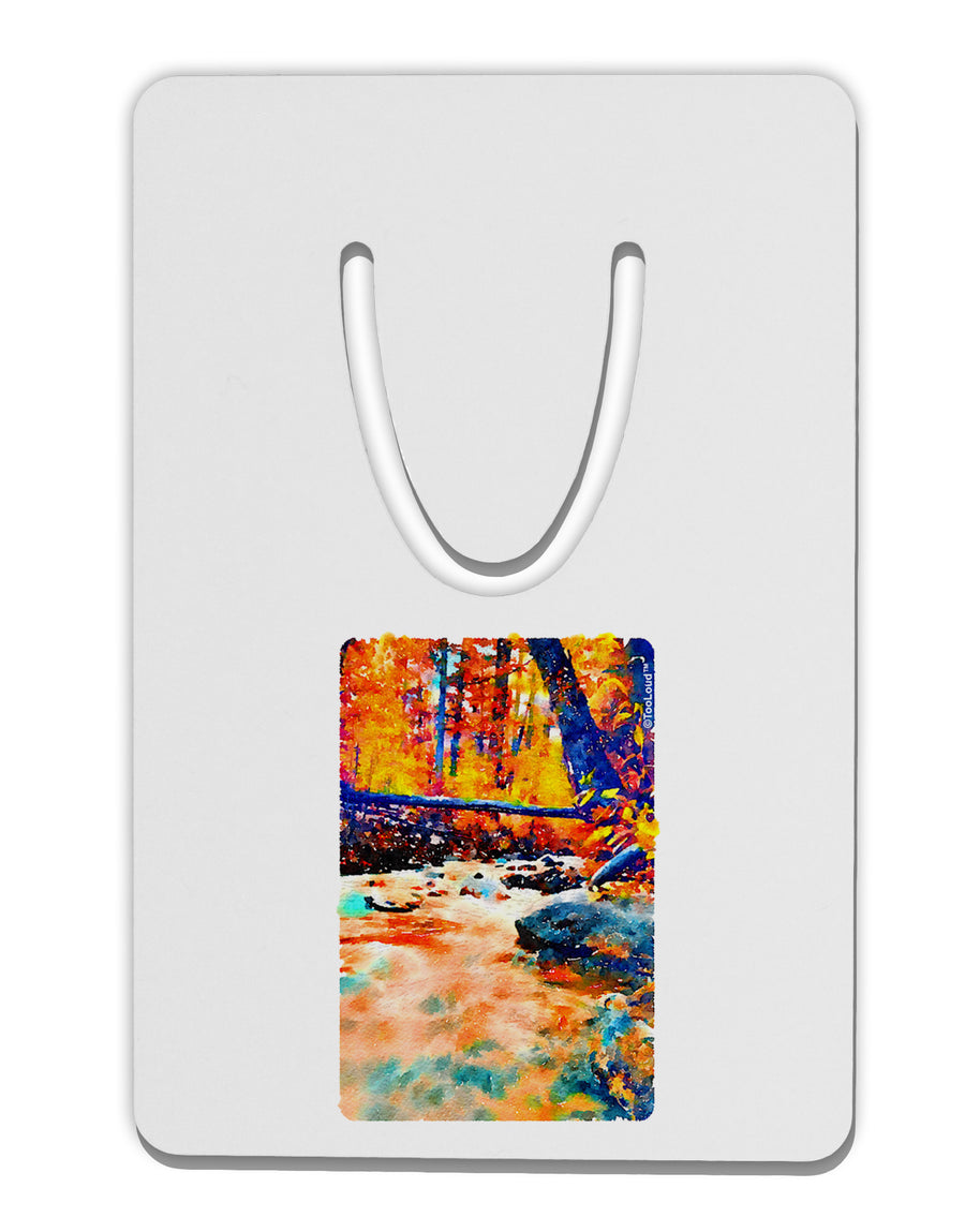 Mt Shavano Colorado Watercolor Aluminum Paper Clip Bookmark-Bookmark-TooLoud-White-Davson Sales