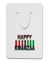 Happy Kwanzaa Candles Aluminum Paper Clip Bookmark-Bookmark-TooLoud-White-Davson Sales