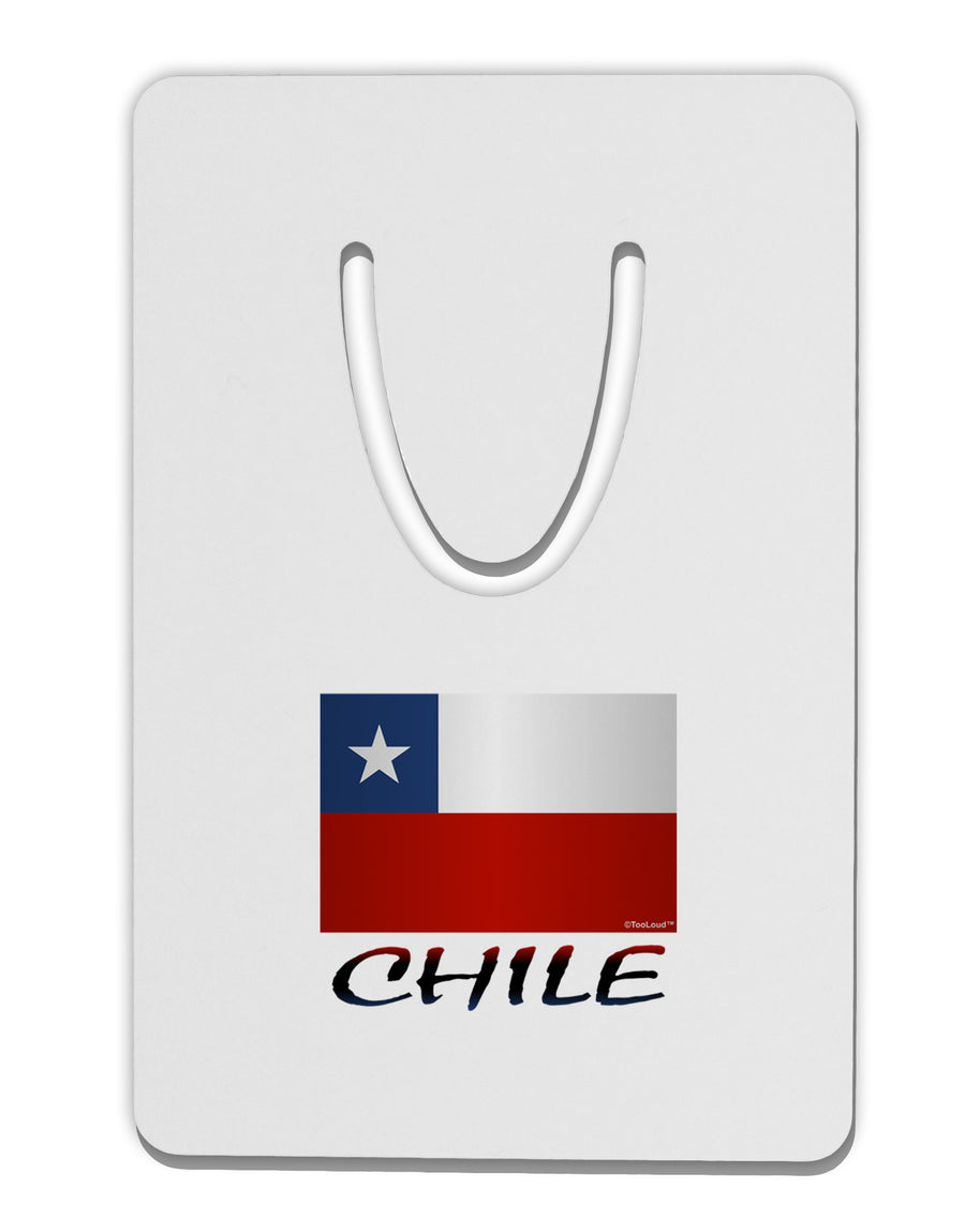 Chile Flag Aluminum Paper Clip Bookmark-Bookmark-TooLoud-White-Davson Sales