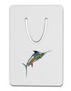 Colorful Vector Swordfish Aluminum Paper Clip Bookmark-Bookmark-TooLoud-White-Davson Sales