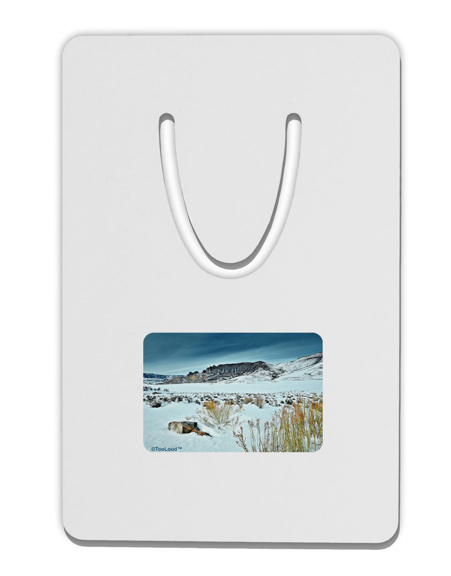 CO Snow Scene Aluminum Paper Clip Bookmark-Bookmark-TooLoud-White-Davson Sales