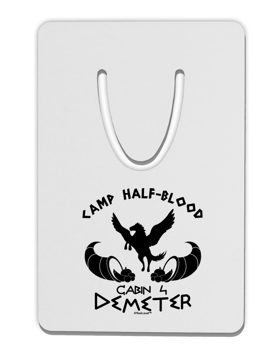 Cabin 4 Demeter Camp Half Blood Aluminum Paper Clip Bookmark-Bookmark-TooLoud-White-Davson Sales