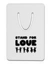 Stand For Love Aluminum Paper Clip Bookmark-Bookmark-TooLoud-White-Davson Sales