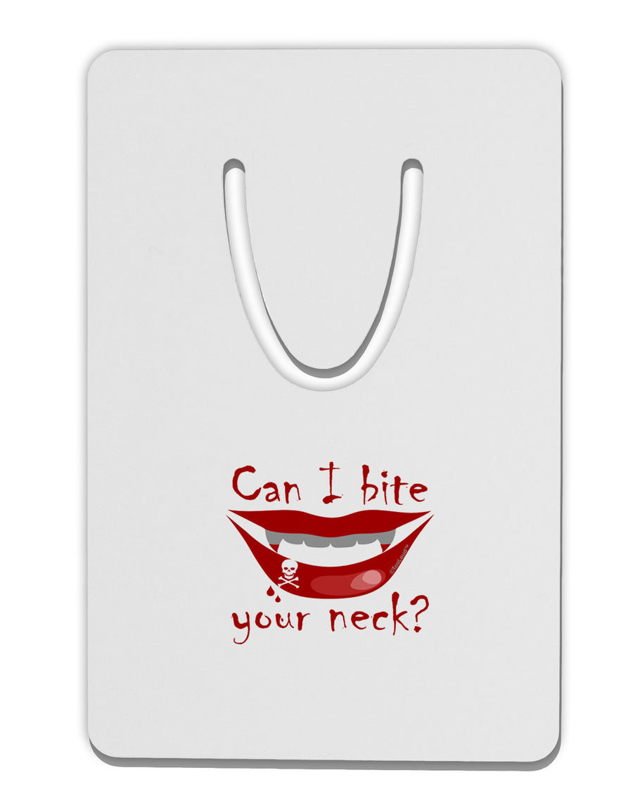 Bite your neck Aluminum Paper Clip Bookmark-Bookmark-TooLoud-White-Davson Sales