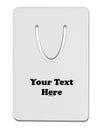 Enter Your Own Words Customized Text Aluminum Paper Clip Bookmark-Bookmark-TooLoud-White-Davson Sales