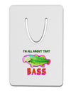 All About That Bass Fish Watercolor Aluminum Paper Clip Bookmark-Bookmark-TooLoud-White-Davson Sales
