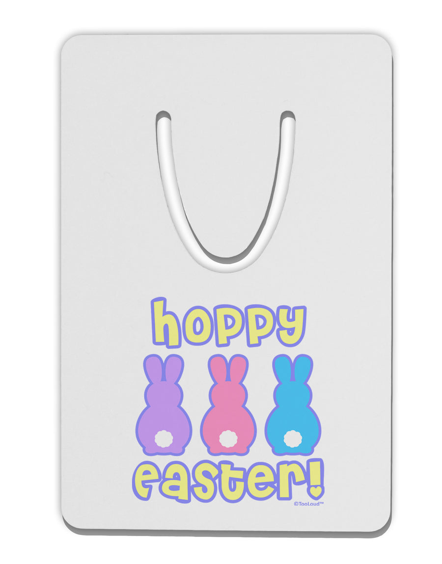 Three Easter Bunnies - Hoppy Easter Aluminum Paper Clip Bookmark by TooLoud-Bookmark-TooLoud-White-Davson Sales