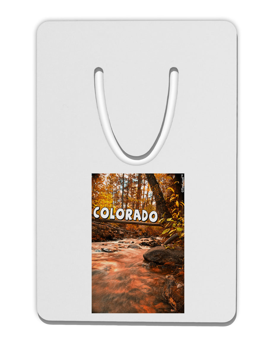 Mt Shavano Colorado Text Aluminum Paper Clip Bookmark-Bookmark-TooLoud-White-Davson Sales