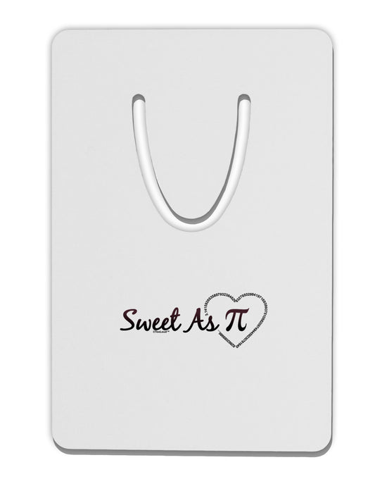 Sweet As Pi Aluminum Paper Clip Bookmark-Bookmark-TooLoud-White-Davson Sales