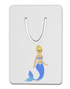 Mermaid Design - Blue Aluminum Paper Clip Bookmark-Bookmark-TooLoud-White-Davson Sales