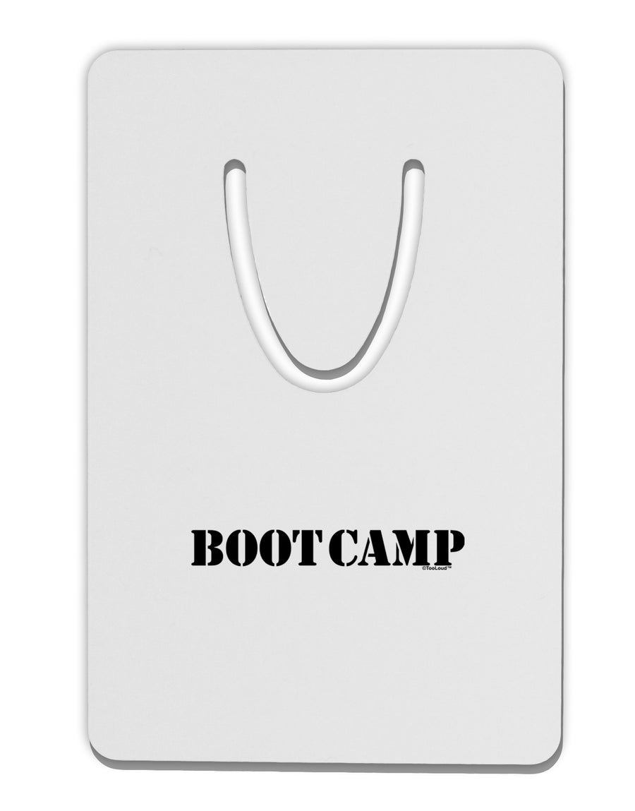 Bootcamp Military Text Aluminum Paper Clip Bookmark-Bookmark-TooLoud-White-Davson Sales