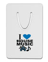 I Love House Blue Aluminum Paper Clip Bookmark-Bookmark-TooLoud-White-Davson Sales