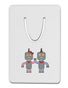 Cute Robot Love Aluminum Paper Clip Bookmark by TooLoud-Bookmark-TooLoud-White-Davson Sales