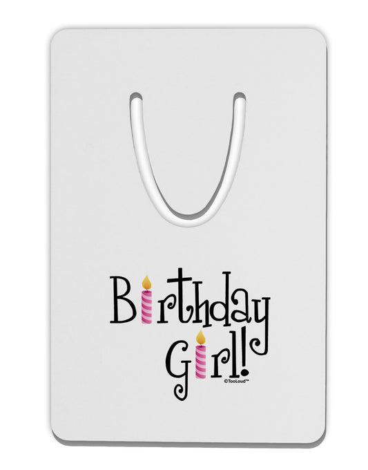 Birthday Girl - Birthday Candles Aluminum Paper Clip Bookmark by TooLoud-Bookmark-TooLoud-White-Davson Sales