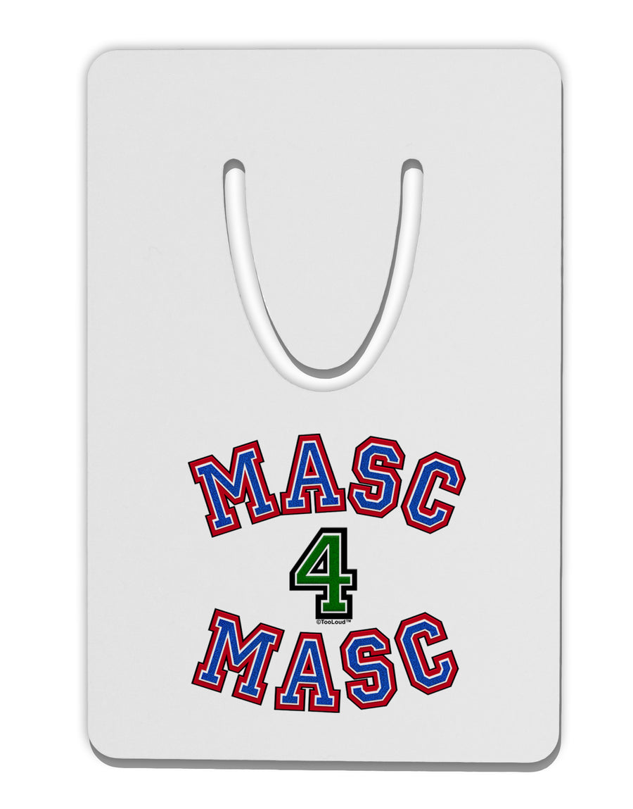 Masc 4 Masc College Stud Aluminum Paper Clip Bookmark by TooLoud-Bookmark-TooLoud-White-Davson Sales