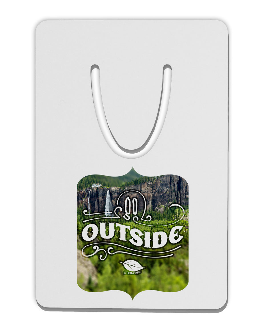 Go Outside - Beautiful Cliffs Aluminum Paper Clip Bookmark by TooLoud-TooLoud-White-Davson Sales